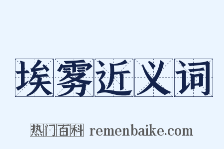 埃雾近义词是什么意思的图片